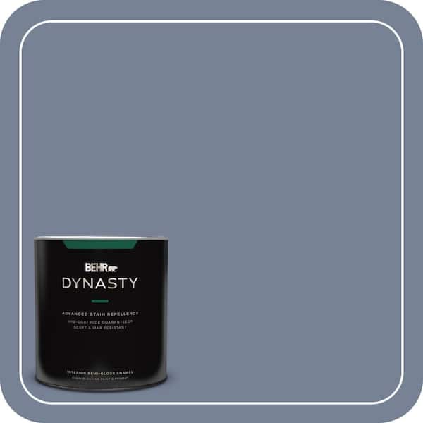 BEHR DYNASTY 1 qt. #PPU15-07 Tranquil Pond Semi-Gloss Enamel Interior Stain-Blocking Paint and Primer