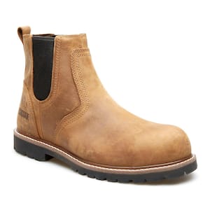 Men's McKinney Chelsea Waterproof Boot - Composite Toe - Brown Size 13(W)