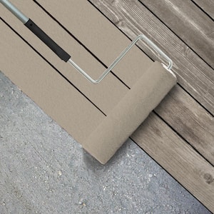1 gal. #HDC-AC-10 Bungalow Beige Textured Low-Lustre Enamel Interior/Exterior Porch and Patio Anti-Slip Floor Paint