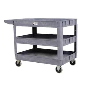 Rubbermaid Commercial Products Flat Shelf Utility Cart, Black, Utility  Carts, Material Handling, Maintenance, Maintenance and Engineering, Open Catalog