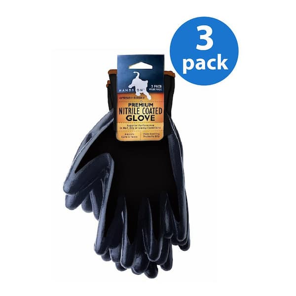 Premium Smooth Finish Nitrile Coated Glove (3-Pair Value Pack)