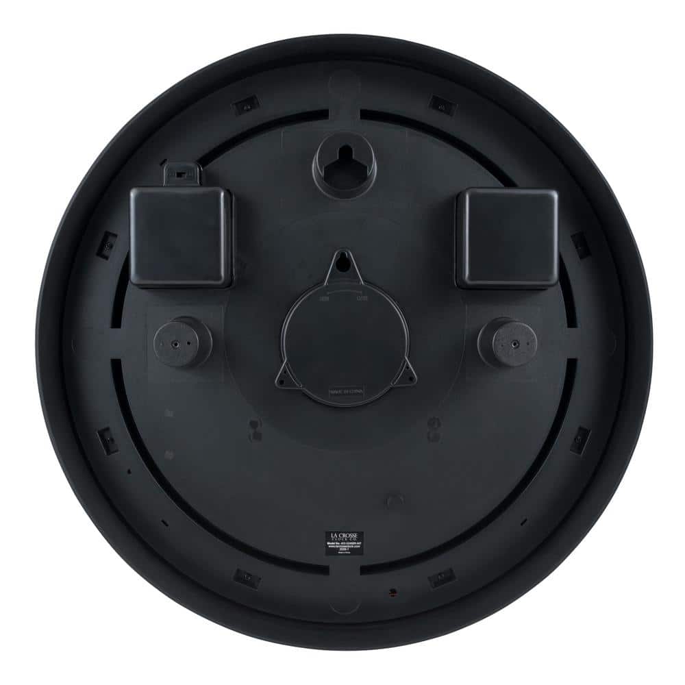 Bronze 18" Weather-Resistant Analog Wall Clock with Night Light