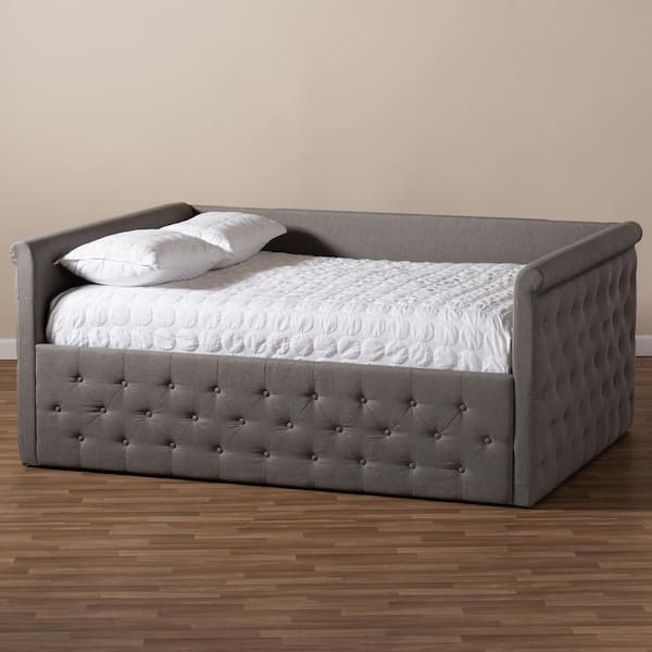 Baxton Studio Amaya Gray Daybed 147 8731 HD The Home Depot