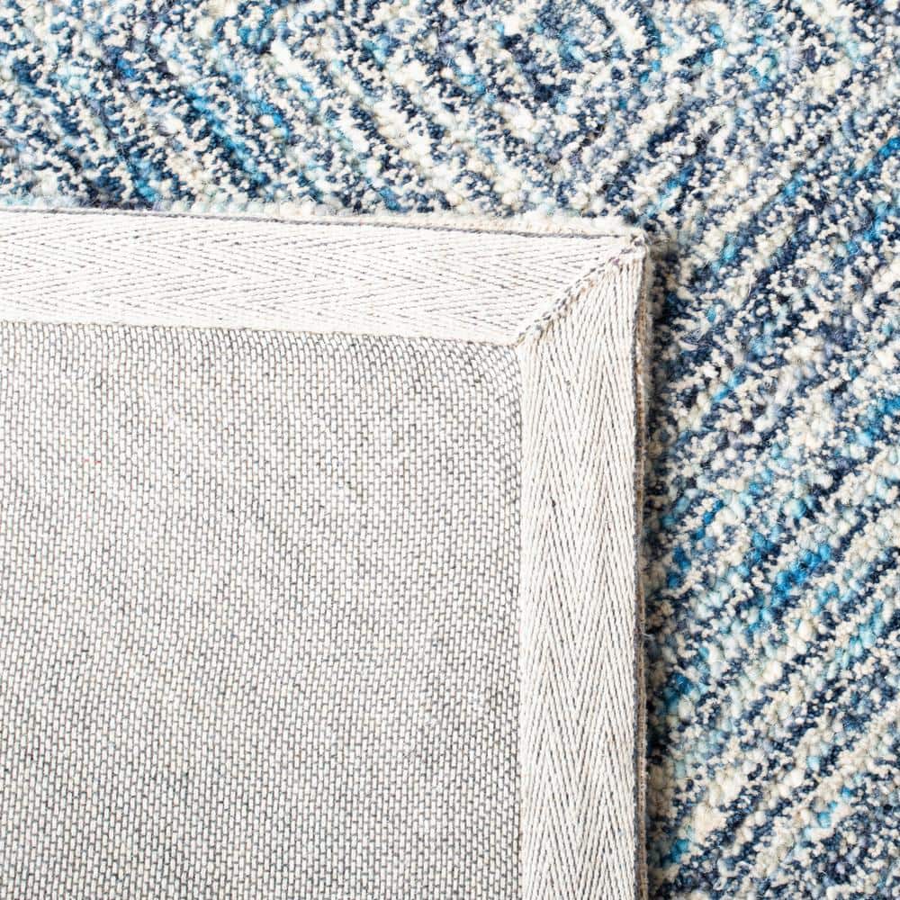 Capri Elegance Hand-Tufted Wool Area Rug in Blue - 3' x 5'