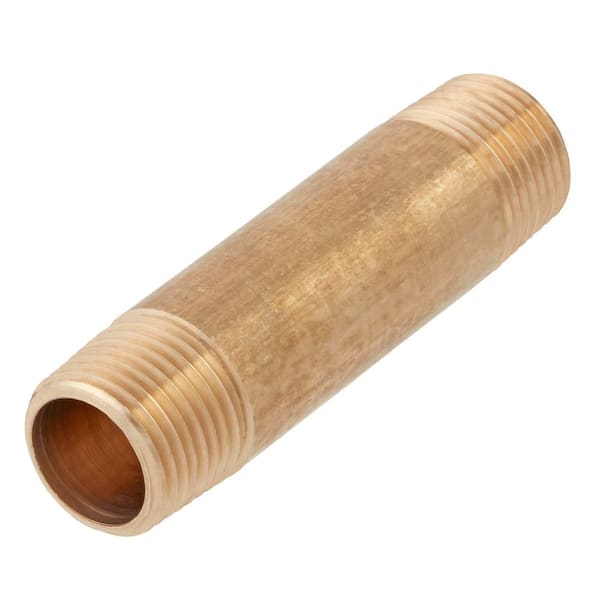 3/8 in. x 2-1/2 in. MIP Brass Nipple Fitting