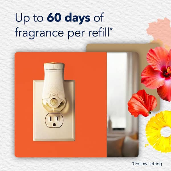 3.35 fl. oz. Hawaiian Breeze Scented Oil Plug-In Air Freshener Refill (5-Count)