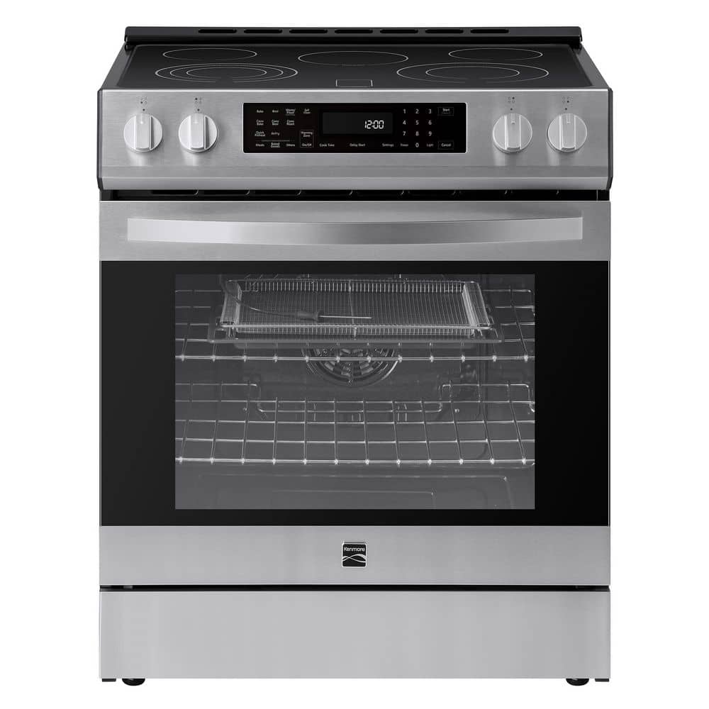 KENMORE 29.9 in. 5 Element Freestanding Electric Range in Stainless ...