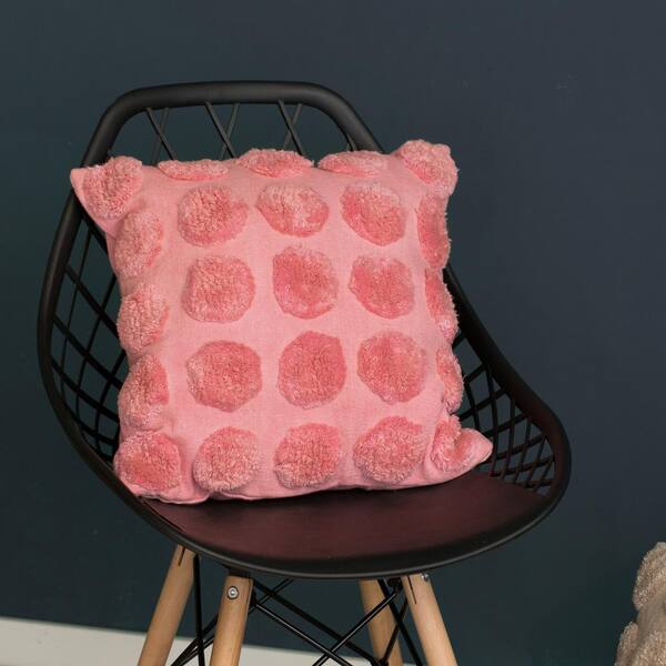 pink boho throw pillow
