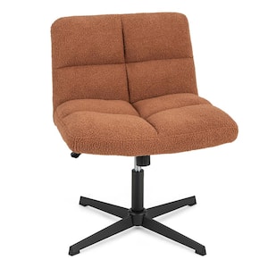 Fabric Swivel Ergonomic Office Desk Chair in Brown