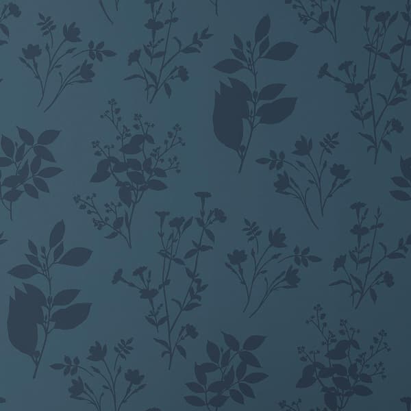 The Company Store Cameilla Silhouette Blue Peel and Stick Removable Wallpaper Panel (covers approx. 26 sq. ft.)