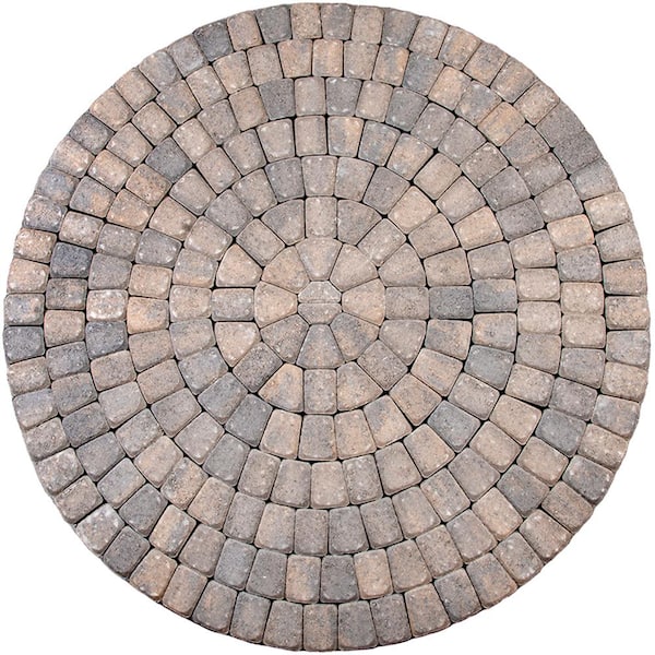Unbranded 83.52 in. x 83.52 in. x 2.375 in. Summit Blend Concrete Old Dominion Paver Circle Kit