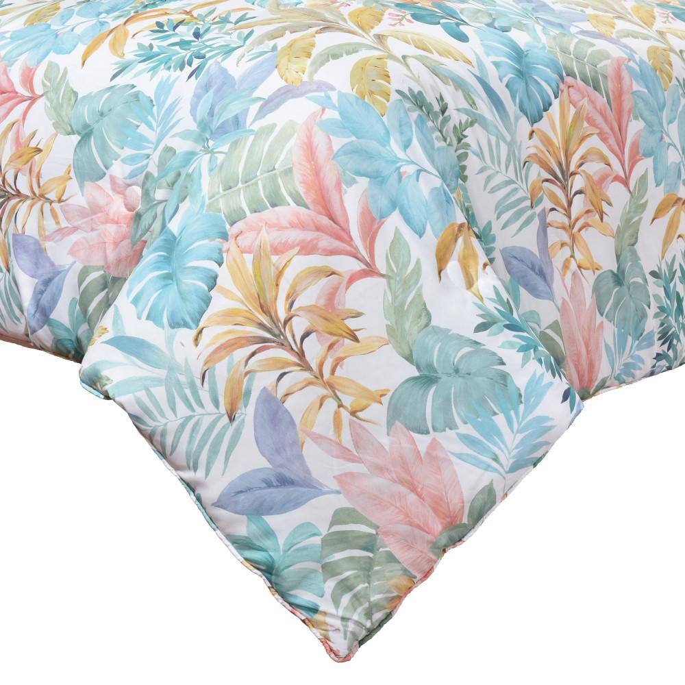 Full Blue Microfiber Boho-Chic Bedding Set