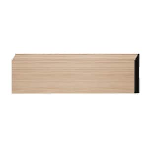 WM620 0.5625 in. D x 4.25 in. W x 6 in. L Wood (Red Oak) Baseboard Moulding Sample