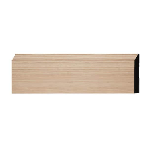 WM620 0.5625 in. D x 4.25 in. W x 6 in. L Wood (Red Oak) Baseboard Moulding Sample