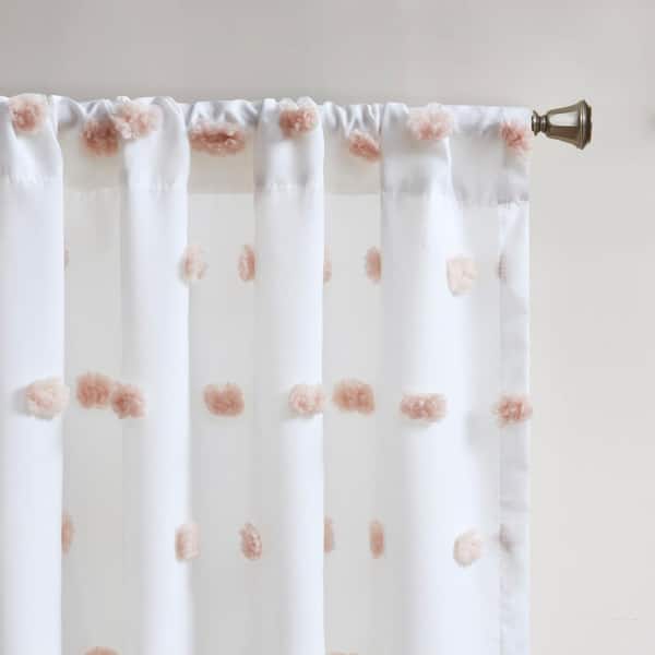 dkny pink pom pom curtains