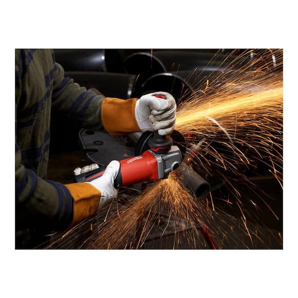 Milwaukee 13-Amp 5 in. Small Angle Grinder with Lock-On Slide Switch  6117-33 - The Home Depot