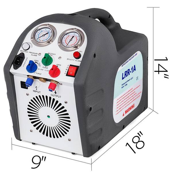 VEVOR Automatic Recovery Machine 1000W 24.4-in W x 51.3-in H Portable  Refrigerant Recovery Unit in the Air Conditioner Parts & Accessories  department at