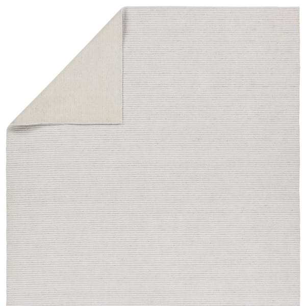Mona 9 ft. x 12 ft. Ivory Solid Handmade Indoor/Outdoor Area Rug