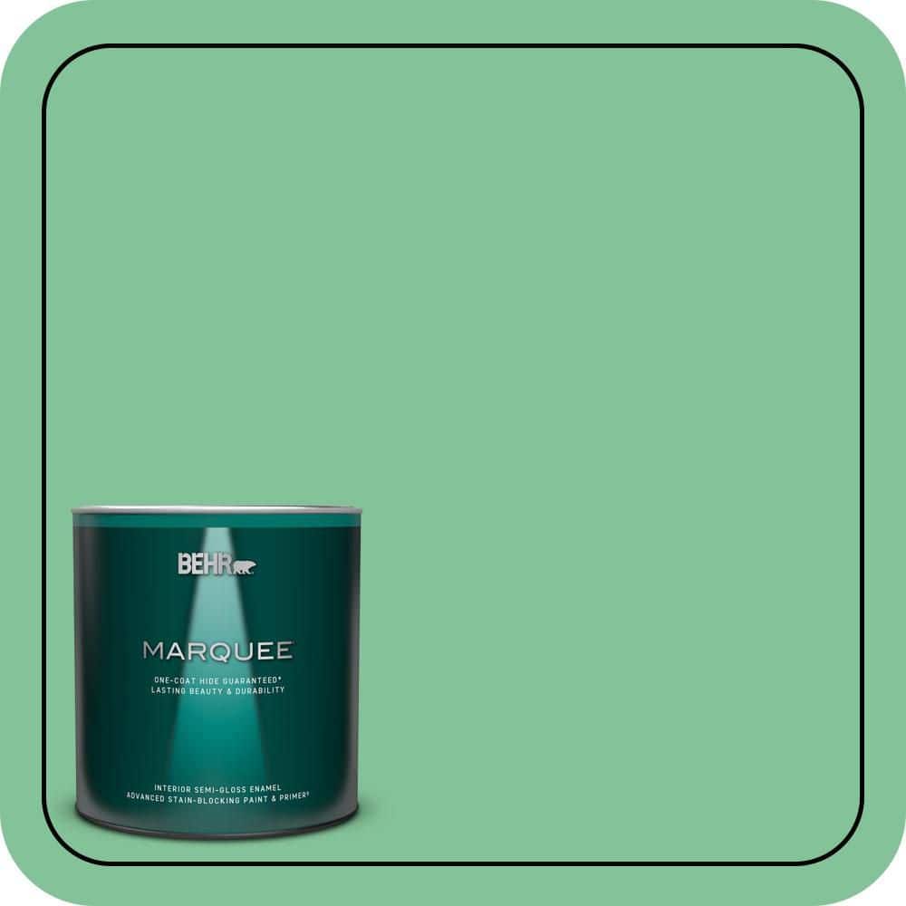 1 qt. #P410-4 Willow Hedge One-Coat Hide Semi-Gloss Enamel Interior Paint & Primer price history on PriceWatchPro