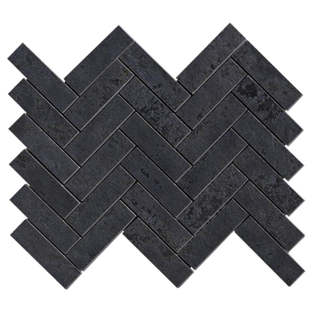 Ivy Hill Tile Mantis Black Gold 6 in. x 0.35 in. Matte Porcelain Floor ...