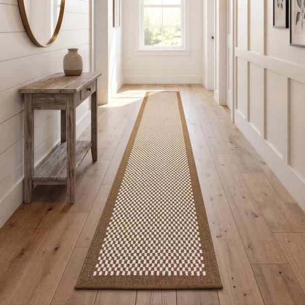 Olympia 2 ft. x 12 ft. Starch Machine Washable Runner Rug