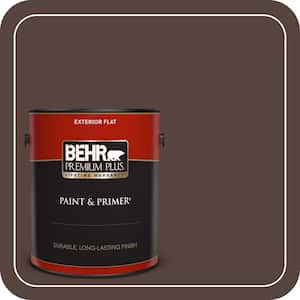 BEHR PREMIUM PLUS 8 oz. #PPF-51 Dark Walnut Flat Interior/Exterior