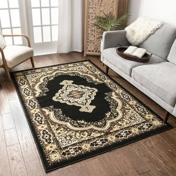 MODERN DESIGNS & CHEAP BCF RUGS black TRELLIS "BASE" LARGE SIZE Best-Carpets 