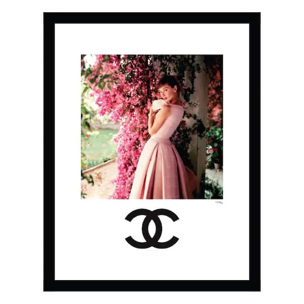 VENICE BEACH Collections Audrey Hepburn Designer Fashion by Fairchild Paris Framed Graphic Print People Poster Art Print 18 in. x 14 in.