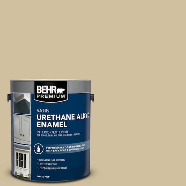 1 gal. #S320-3 Final Straw Urethane Alkyd Satin Enamel Interior/Exterior Paint