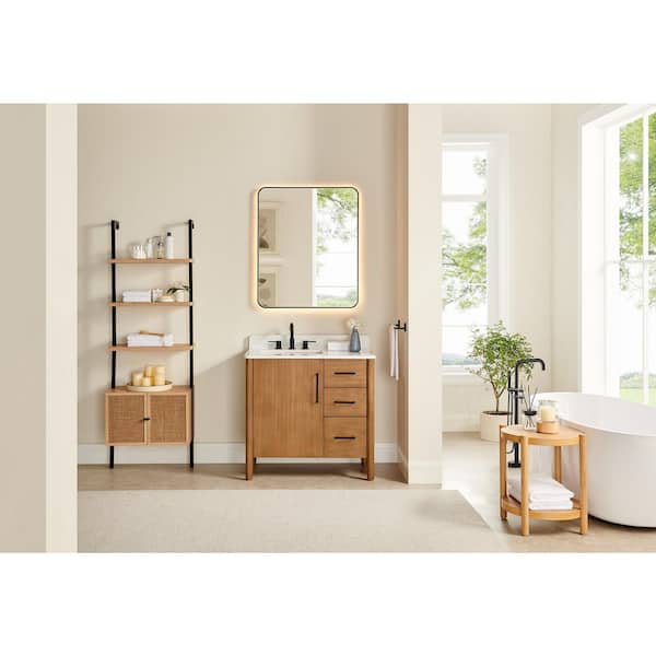 Altair Velora 36 in. Single Freestanding Mango Brown Bath Vanity