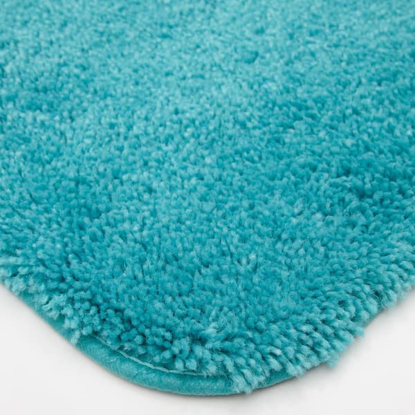 Real Living Turquoise Tufted Bath Rug, (17 x 24)