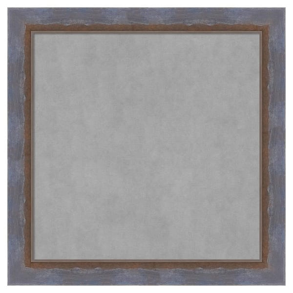 Amanti Art Two Tone Blue Copper 14 in. x 14 in Framed Magnetic Board