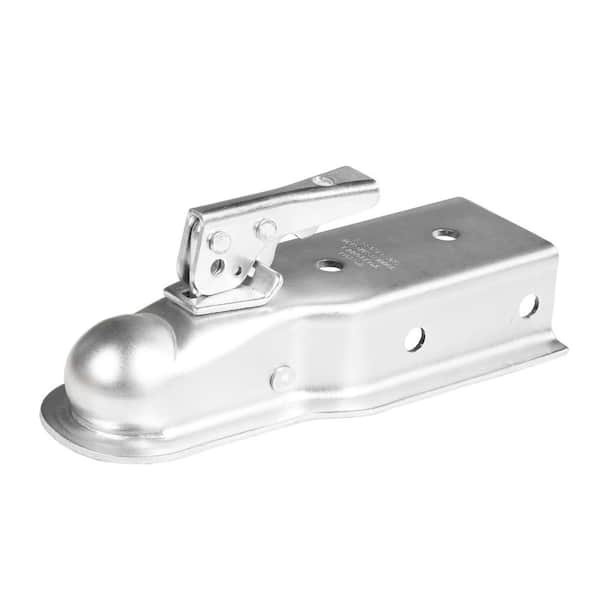 Big Red Straight Trailer Tongue Coupler for 3 in. Channel and 2 in. Hitch Ball, Durable Finish, 3,500 lbs. Capacity