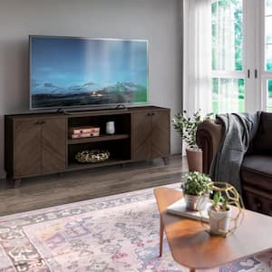 Stromburg Oak TV Stand Fits TVs up to 80 in.