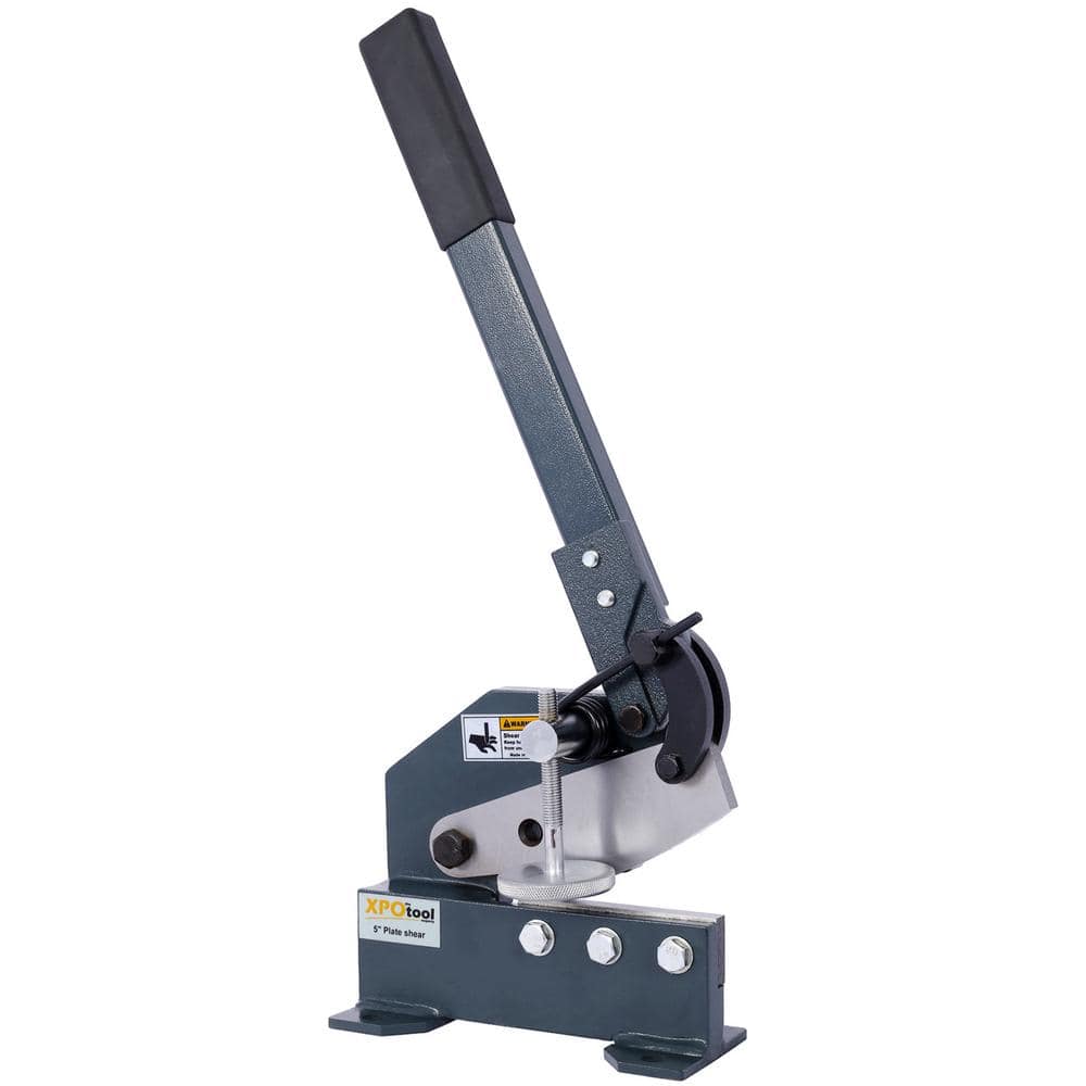 6 in. Sheet Metal Plate Shear, Solid Construction Mounting Type Metal Shear