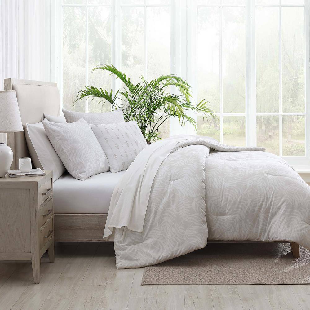 King White Cotton Bedspread Set with Decorative Pillow
