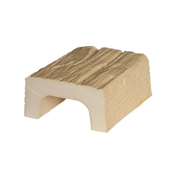 American Pro Decor 2-1/4 in. x 4-3/8 in. x 6 in. Long Unfinished Modern Faux Wood Beam Sample