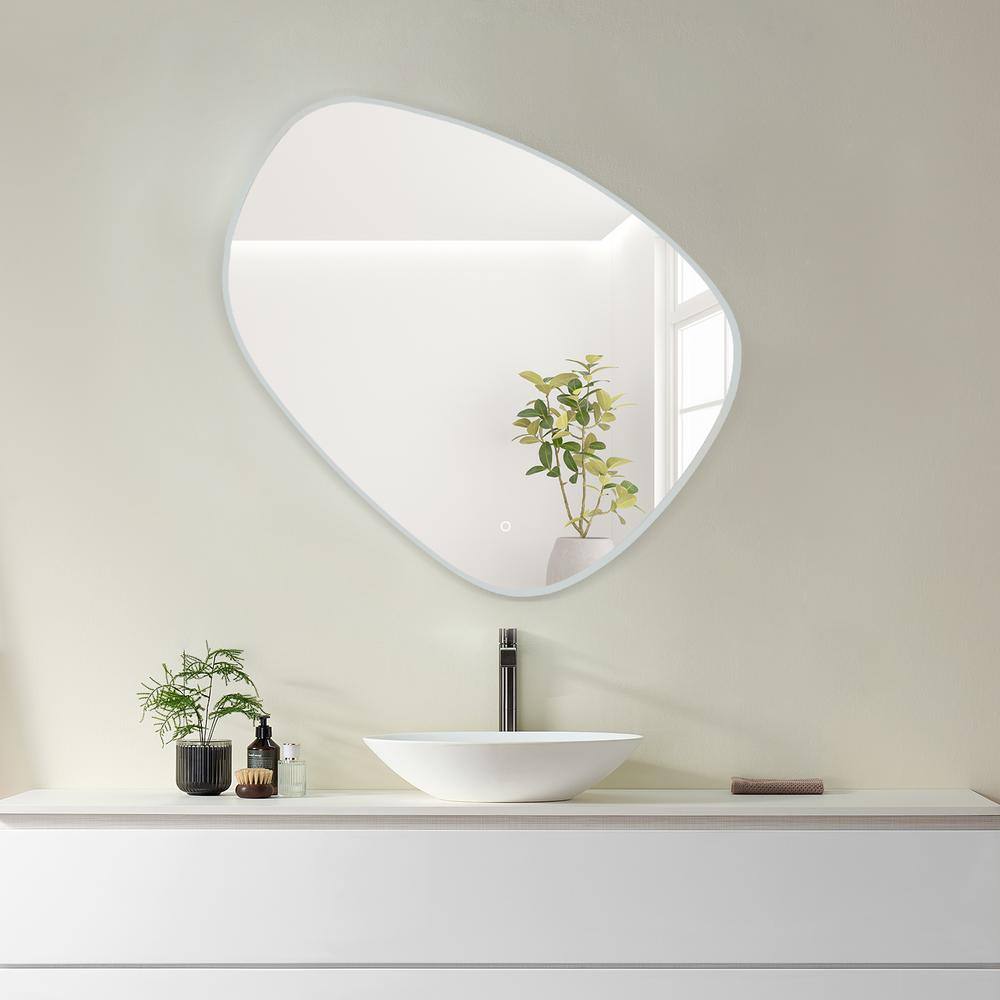 Rasso 39" Frameless LED Lighted Bathroom Vanity Mirror