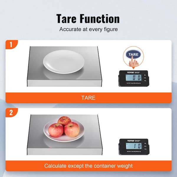 VEVOR Digital Shipping Scale, 49 ft Wireless Control, 440 lbs x 1.7 oz. Postal Scale, with Timer, Tare Function, HD LCD Screen Package Scale for
