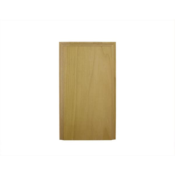 HOUSE OF FARA 9-3/8 in. x 4-1/2 in. x 1 in. Hardwood Victorian Plinth Moulding