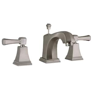 Torino 8 in. Widespread 2-Handle Lavatory Faucet in Satin Nickel