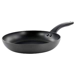 Doylestown 10 in. Nonstick Aluminum Frying Pan in Black