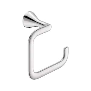 Aspirations Wall Mounted Towel Ring in Polished Chrome