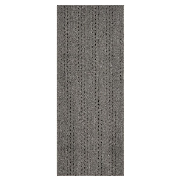 Pin Dot Dark Gray/Black 2 ft. x 5 ft. Runner Rug
