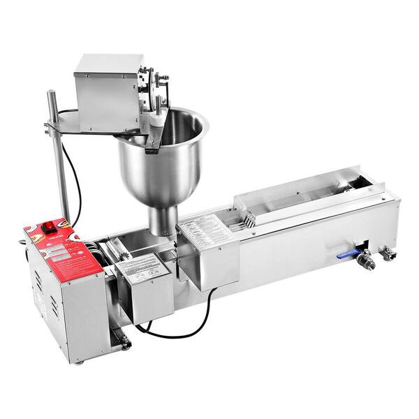 Commercial 1 Piece Single Row, 90-Piece /hour, Electric High Power, Stainless Steel, Kitchen Donuts Making Machine Set