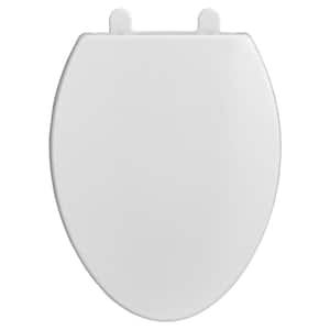 Telescoping Luxury Slow-Close EverClean Elongated Front Toilet Seat in White
