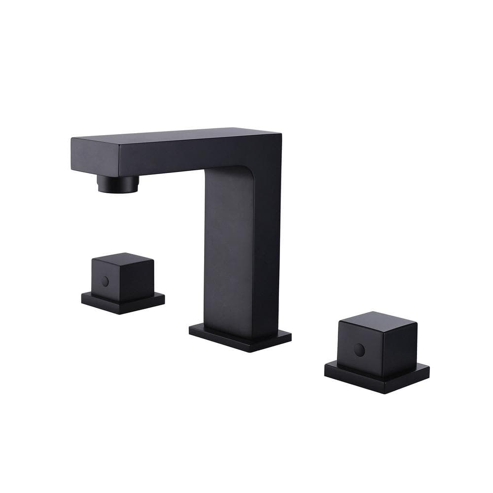 matrix decor 8 in. Widespread Double Handle Bathroom Faucet in Matte Black  MD-RBF65037MB - The Home Depot