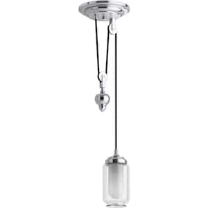 Artifacts 1-Light Polished Chrome Adjustable Pendant with Shades
