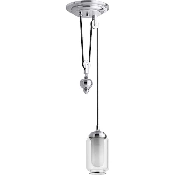 KOHLER Artifacts 1-Light Polished Chrome Adjustable Pendant with Shades