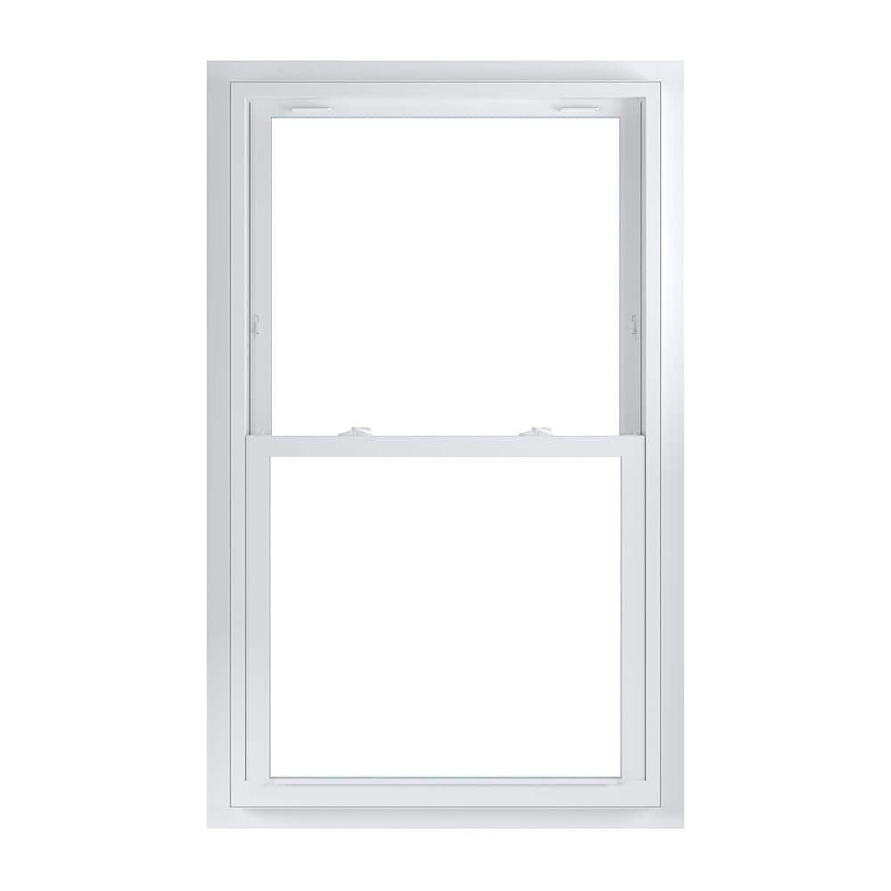 33.75 in. x 56.75 in. 70 Series White Double Hung Low-E Argon Glass Vinyl F